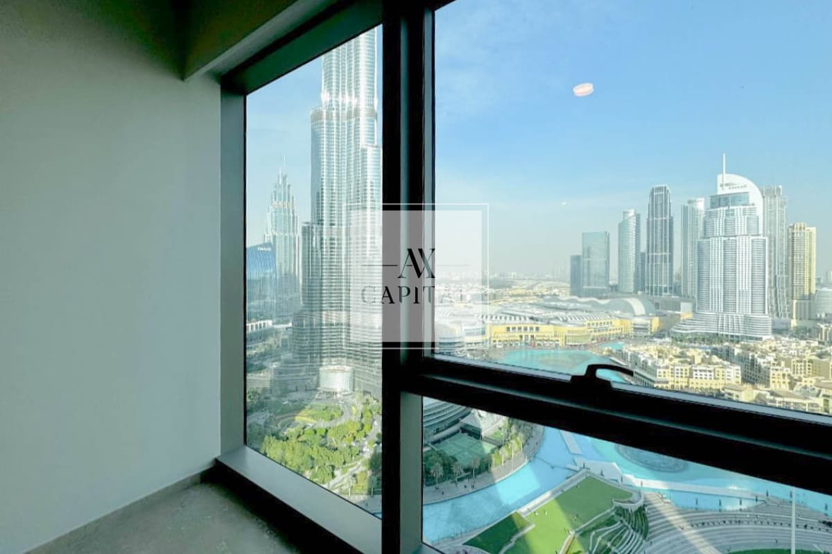 High Floor | Burj And Fountain View | Unfurnished - 2