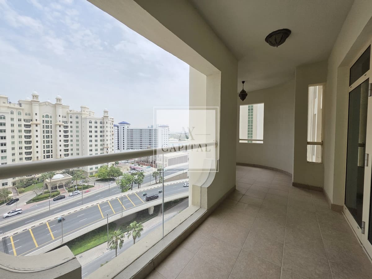 Unfurnished | 2 Bed plus maids | Partial Sea View